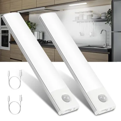 Productafbeelding van Bewegingssensor Lampen, 2 Stuks Keukenverlichting, Onder-Kast Verlichting, Magnetische Lichting
