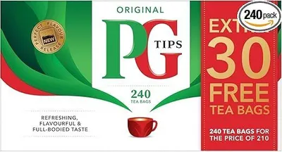 Produktbild von PG Tips Schwarzer Tee im Teebeutel 696g (240Stück)