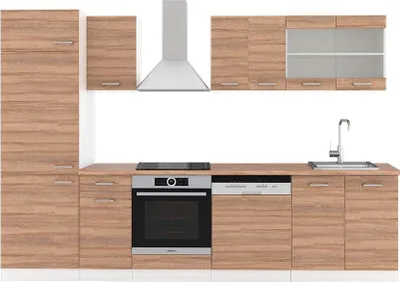Zdjęcie produktu dla Aneks kuchenny Vicco R-Line Sonoma/Biały 300 cm , BP Dąb, Model 42776