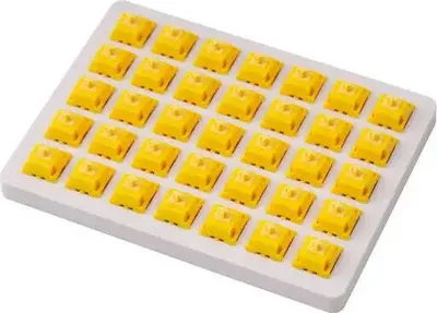 Immagine prodotto di Interruttori per tastiere meccaniche Keychron Gateron Cap Gold Yellow Switch Set 35 pezzi