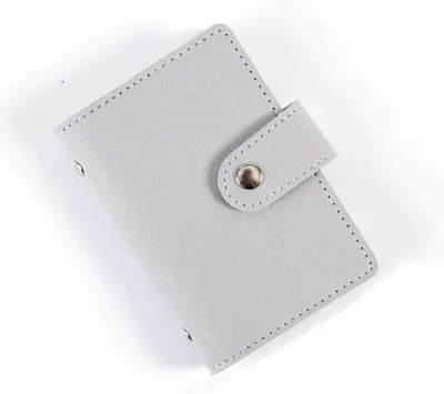 Produktbild von Kartenetui – Geldbörse für Karten – Kartenorganizer – 24 Kartenfächer – 75 x 11 cm – Grau