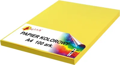 Produktbild von Farbpapier A4 100g gelb intensiv v2 100 Blatt