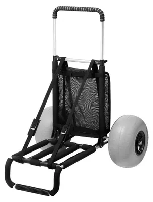 Zdjęcie produktu dla Wózek transportowy Strandkar - 74,84 kg udźwigu - Regulowana wysokość - Aluminium - Składany
