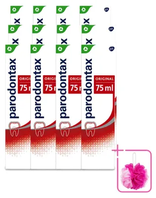 Obrázok produktu pre 12 kusov zubnej pasty Parodontax Original – 75 ml – balenie s 12 kusmi