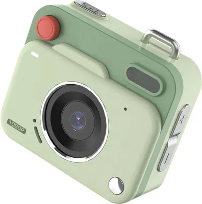Zdjęcie produktu dla ZELURXX Mini aparat cyfrowy 48 MP, 1080p HD, aparat dla dzieci, styl vintage, wyświetlacz IPS, matryca CCD, kieszonkowy, dla uczniów, na prezent, nagrywanie filmów, zielony, 32 GB