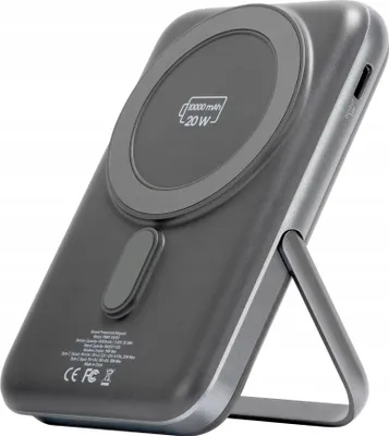 Zdjęcie produktu dla Powerbank Newell PBMS-10000 MagSafe 10000 mAh PD 20W USB-C Szara
