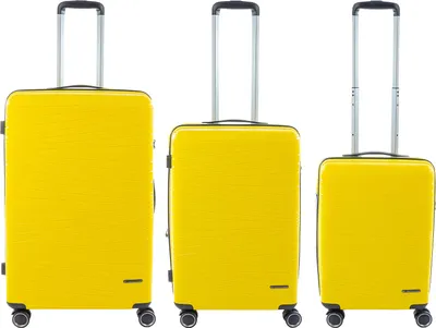 Produktbild von Franky PP14/19 Spinner 3er Set 55er/65er/75er mit TSA-Zahlenschloss yellow