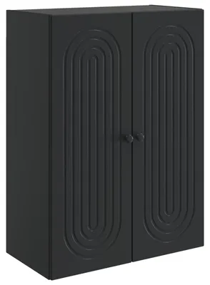 Image de Armoire murale vidaXL, noire, 66 x 34,5 x 90 cm, aggloméré