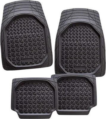 Image de Tapis de voiture antidérapants et imperméables, noirs