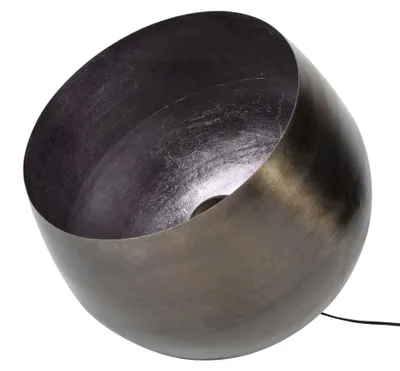 Produktbild von FURNLUX Tischlampe Korb Schwarz 46cm / Hauptfarbe: Schwarz / Abmessungen: 46 x 46 x 46 cm