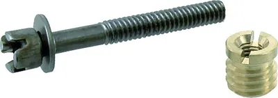 Produktbild von Montagevis + Messingmutter 8x80 2 Stück - Vynex