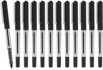 Image de Stylos gel noirs de 0,5 mm à séchage rapide pour l'école et le bureau