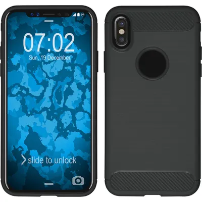 Produktbild von PhoneNatic Case kompatibel mit Apple iPhone X / XS - grau Silikon Hülle Ultimate Cover