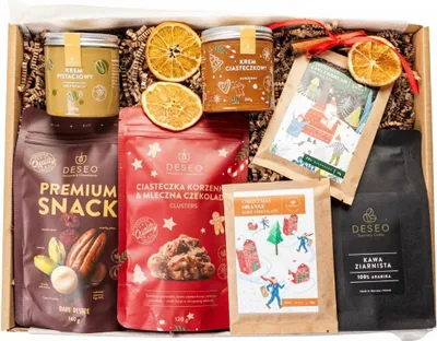 Produktbild von ORIGONUTS by DESEO - Weihnachtsschokolade - Schokolade Geschenk - Feinkost Geschenkset mit handwerklicher Schokolade - Fertiges Süßes Weihnachtsgeschenk für Frauen und Männer - Set Nr.9