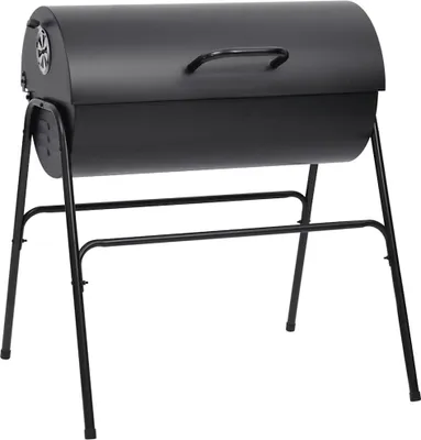 Produktbild von vidaXL Grill mit 2 Grillrosten Schwarz 80x95x90 cm Stahl