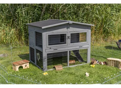 Produktbild von TRIXIE Kleintierstall XL mit Freilaufgehege - 135 × 115 × 112 cm