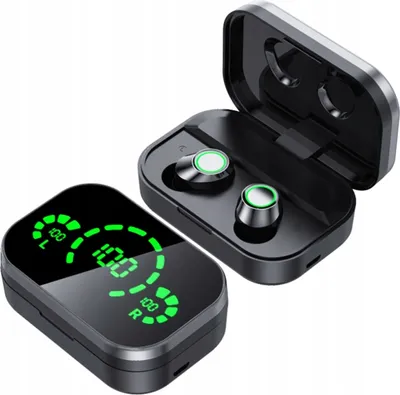 Imagen del producto de Auriculares inalámbricos Bluetooth 5.0 con estuche compacto, emparejamiento rápido y conexión estable