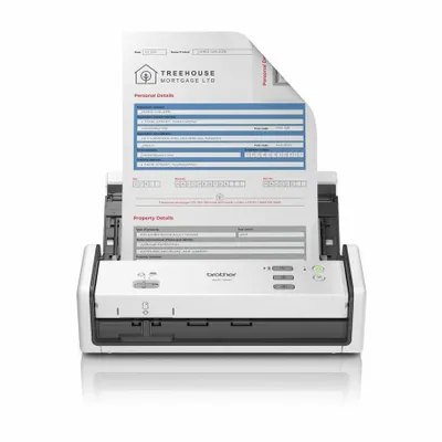 Produktbild von Brother ADS-1300 - Dokumentenscanner - Dual CIS - Duplex - A4 - 600 dpi x 600 dpi - bis zu 30 Seiten/Min. (einfarbig) / bis zu 30 Seiten/Min. (Farbe) - automatischer Dokumenteneinzug (20 Blätter) - USB 2.0 (Host), USB-C 3.2 Gen 1