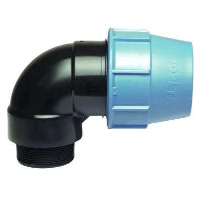 Produktbild von Unidelta PP Winkel 90° mit Außengewinde 20mm x 1/2"