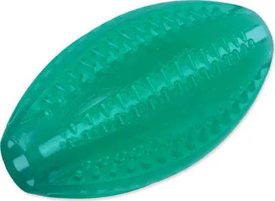 Obrázek produktu pro Míček Dog Fantasy DENTAL MINT rugby zelený 9cm