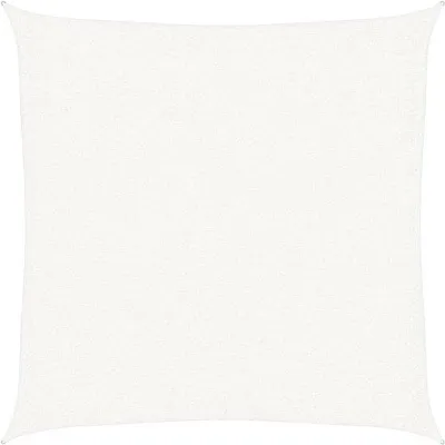 Produktbild von Sonnenschutz Quadrat - 3 x 3 m - Weiß - 160 g/m² HDPE - 90% UV-Schutz - atmungsaktiv & wasserdurchlässig - Inklusive Seile - für Garten, Terrasse und Balkon