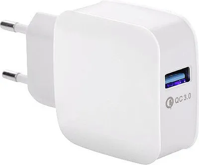 Zdjęcie produktu dla Ładowarka Sieciowa 3A Biała Vega Faston Quick 3.0 Fast Charger 3000Ma 15W