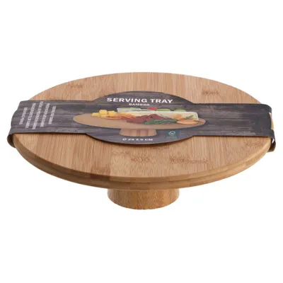 Immagine prodotto di Altre marche Tavola da portata in bambù su piede 28X9 cm