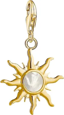 Produktbild von THOMAS SABO Charm-Anhänger "Sonne mit Perlmutt Stein" Silber