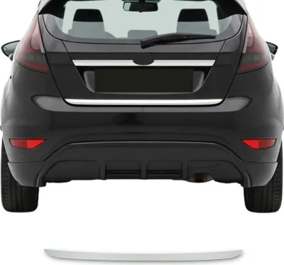 Image de Garniture de Hayon Coffre pour Ford Fiesta VI 2008-2019 acier inox