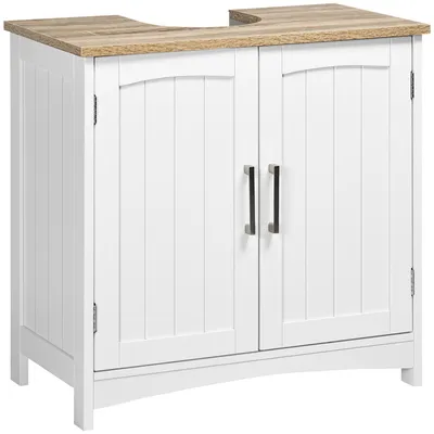 Produktbild von Badezimmer-Waschtisch, moderner Stil, Holz, 60 x 30 x 60 cm, wei?
