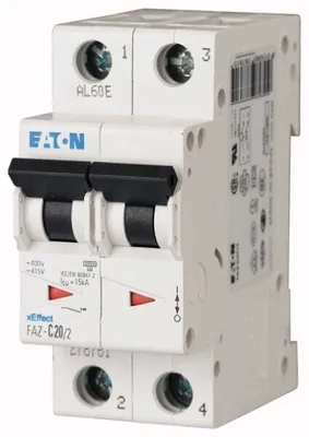 Immagine prodotto di Eaton FAZ-C10/2 Interruttore automatico di tipo C (278756)