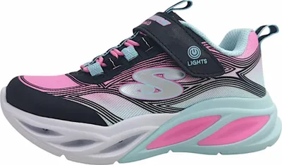 Imagen del producto de Zapatillas deportivas Skechers S-Lights Cosmic Glow para niños, modelo sneaker, color rosa, ideales para uso diario