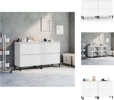 Obrázok produktu pre vidaXL Príborníky 2 ks. Biele 60x35x70 cm Materiál na báze dreva - Príborníky