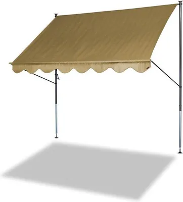 Productafbeelding van Famanu balkonmarkies, 300 cm - zonder boren, beige