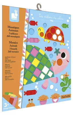 Produktbild von Janod Mosaik Tiere Bastelset - Kreatives Mosaikspielzeug für Kinder