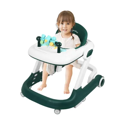 Produktbild von 2 in 1 Lauflernhilfe Babywalker Spiel- und Lauflernwagen Gehfrei Babywippe mit Musik,Spielecenter,Klappbar Laufhilfe babys ab 6 Monaten