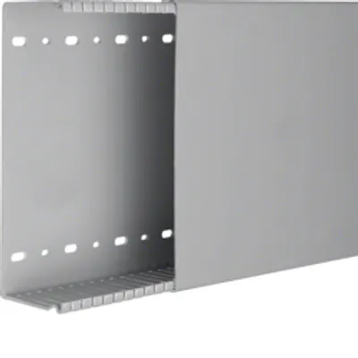 Produktbild von Hager Verdrahtungskanal aus PVC BA6 60x200mm steingrau, Kabelkanal, Grau, PVC, V0, 209 mm, 2000 mm