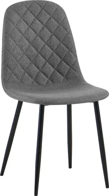 Produktbild von Polsterstuhl 1 Stück Gestell Metall schwarz / Grau