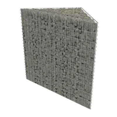 Obrázek produktu pro Gabionový vyvýšený záhon pozinkovaná ocel 75 x 75 x 100 cm