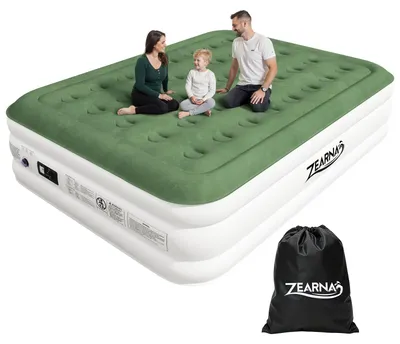 Luftmatratze 203x152x46 cm, selbstaufblasend, 2 Personen, mit Pumpe