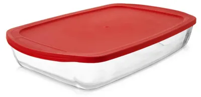 Productafbeelding van Ovenschaal - Gratinvorm - Hittebestendig - Met glazen deksel - 39 x 24 x 7 cm - 3,7 liter