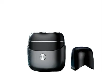 Immagine prodotto di INF Mini rasoio elettrico portatile uomo - USB ricaricabile, impermeabile Nero+Grigio