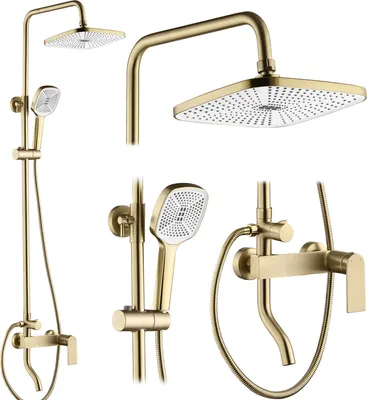 Immagine prodotto di Set Doccia Rea Storm Gold Brush