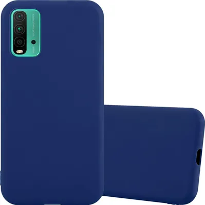 Produktbild von Cadorabo Hülle für Xiaomi RedMi 9T / POCO M3 Schutzhülle in Blau Handyhülle TPU Silikon Etui Case Cover