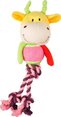 Image de Jouet pour chien Flamingo en forme de cerf avec balle de tennis