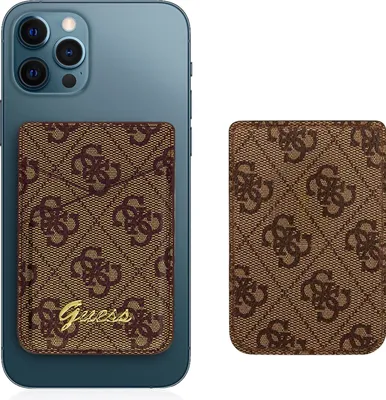 Produktbild von Guess Wallet Card Slot GUWMS4GTLBR MagSafe 4G braun/braun Handyhlle