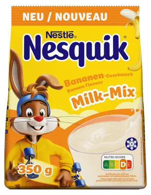Zdjęcie produktu dla Napój Nesquik w proszku o smaku bananowym w saszetce 350g