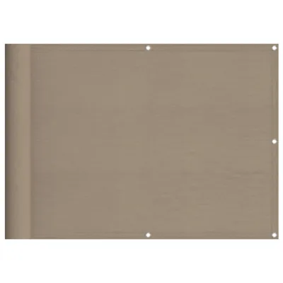 Produktbild von Balkon-Sichtschutz Taupe 75x800 cm 100 % Polyester-Oxford