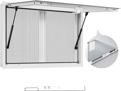 Immagine prodotto di finestra di servizio per snack bar 915x610 mm - finestra di servizio per snack bar con tenda da sole - finestra di servizio per snack bar per carrelli automatici