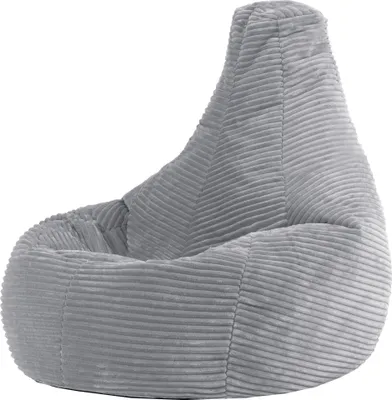 Produktbild von icon Sitzsack-Sessel Bean Bag Flauschig Dalton Für Kinder, Grau, Cord, Kindersitzsack, Groß, Sitzsack Kinder mit Füllung - Hergestellt in Deutschland